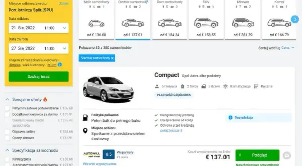 Ile kosztuje wynajem samochodu na miesiąc? Sprawdź, co wpływa na ceny