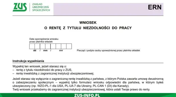 Jakie dokumenty są potrzebne do wniosku o rentę z tytułu niezdolności?