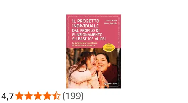 Copertina libro "Il Progetto Individuale", un esempio di progetto per l'inclusione scolastica, con due bambine sorridenti.