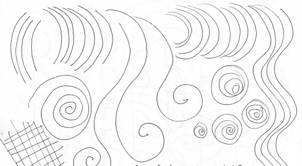 Líneas y espirales, ¡perfectos dibujos cute para dibujar! Arcos, ondas y un entramado.