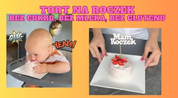 Tort na roczek: Jak upiec zdrowy tort bez cukru i alergenów?