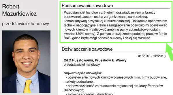 Jak napisać podsumowanie zawodowe w CV? Skuteczne przykłady