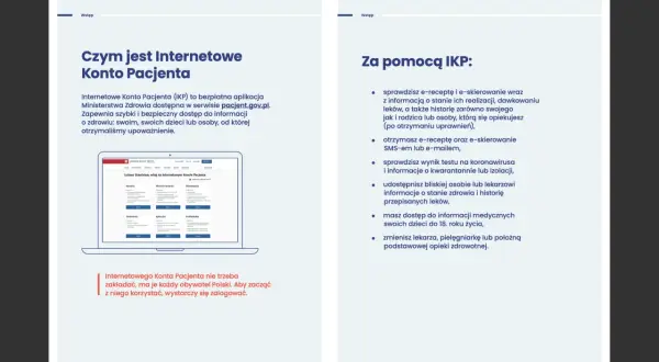 IKP to cyfrowy system ochrony zdrowia, który ułatwia dostęp do e-recept, historii leczenia i skierowań.