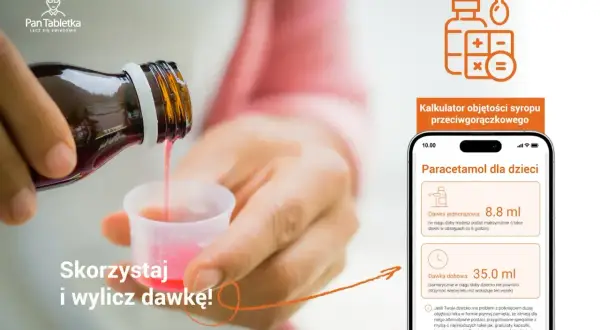 Aplikacja pomaga obliczyć dawkę leku, np. ile ibuprofenu na kg wagi dziecka.