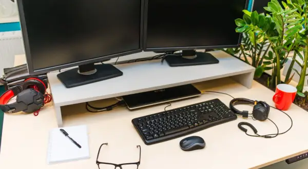 Myślę, że to świetny pomysł! Oto propozycja tytułu, która spełnia wszystkie kryteria: Dwa monitory: Zwiększ produktywność. Poradnik konfiguracji i ergonomii