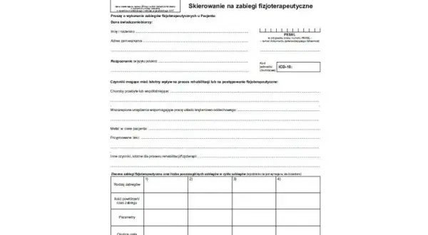 Skierowanie na fizjoterapię NFZ: Masz 30 dni! Jak nie stracić ważności?