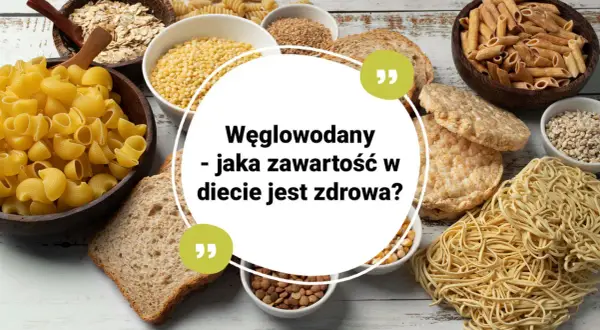 Różnorodne produkty bogate w węglowodany złożone: makarony, płatki owsiane, pieczywo, ryż, kasze i makaron instant.