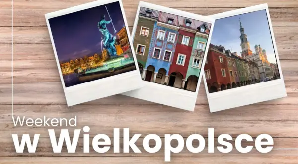 Wielkopolskie klimaty: nocny widok na fontannę, kolorowe kamieniczki i ratusz. Idealny wypad na weekend!