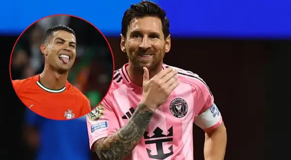 Porównanie: ile goli ma Messi, a ile Ronaldo. Dwóch legendarnych piłkarzy na jednym zdjęciu.
