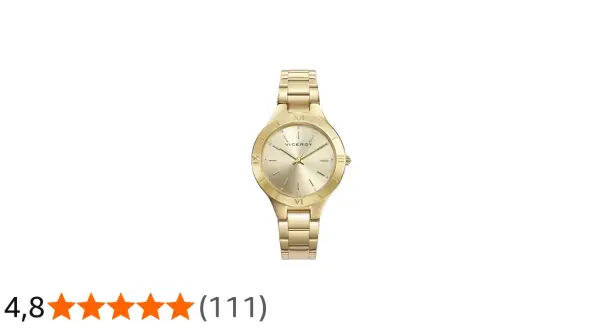 Elegante reloj Viceroy oro mujer con detalles brillantes y números romanos. Un accesorio perfecto para cualquier ocasión.