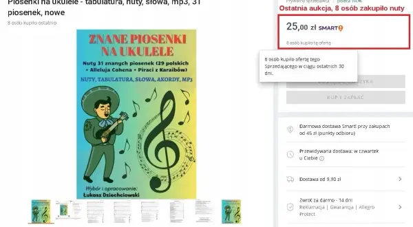 Chwyty na ukulele piosenki: nuty, tabulatury, słowa i akordy do 31 znanych utworów. Idealne dla początkujących i zaawansowanych.