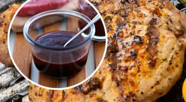 Soczysty schab na obiad, grillowany i polany aromatycznym sosem. Idealny na letni wieczór.