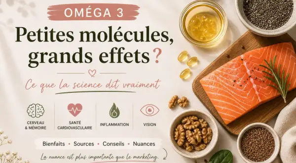 Oméga 3 : cerveau, cœur, inflammation, vision. Découvrez les vrais bienfaits des oméga 3, au-delà du marketing.