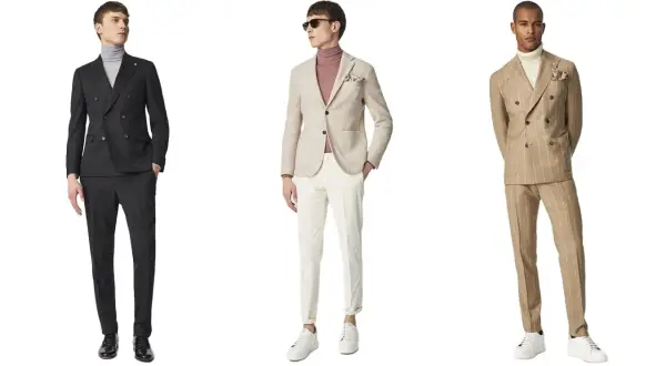 Uomo in spezzato estivo: tre look eleganti, perfetti per un matrimonio informale o un evento speciale.