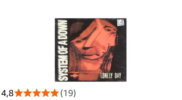 Okładka System Of A Down "Lonely Day" z abstrakcyjną twarzą.
