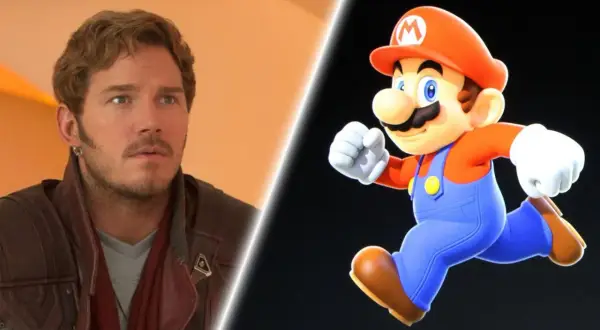 Chris Pratt, der die Besetzung von der Super Mario Bros. Film anführt, neben dem ikonischen Klempner.