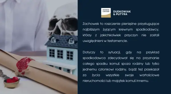 Symboliczny testament, czaszka i dom. Kto dziedziczy po rodzicach, gdy testament pomija najbliższych? Prawo chroni spadkobierców.