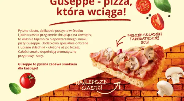 Jak zrobić pizzę Guseppe w piekarniku? Pyszne ciasto, aromatyczny sos i świeże składniki to sekret tej wyjątkowej pizzy.