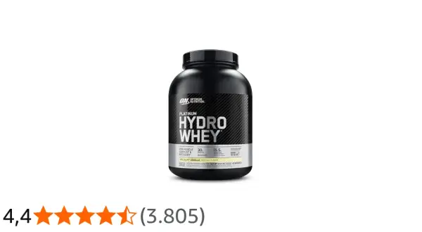 Optimum Nutrition Platinum Hydro Whey, ein Proteinshake für Muskelunterstützung und Erholung. Dieses Whey Hydrolysat in Velocity Vanilla ist ein Muss für Sportler.