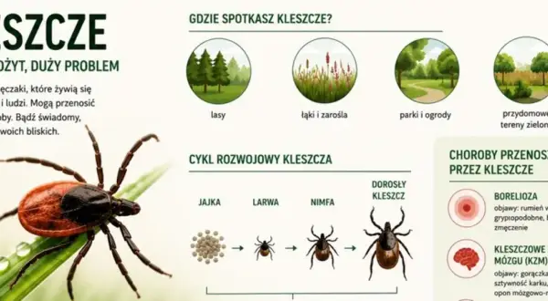 Gdzie żyją kleszcze? W lasach, na łąkach, w parkach i ogrodach, a także na przydomowych terenach zielonych. Uważaj na te pajęczaki!