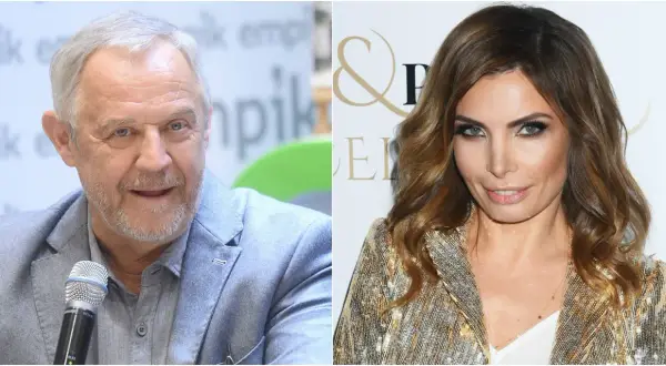 Mężczyzna z mikrofonem i kobieta w błyszczącej marynarce. Czy zastanawiałeś się, ile zarabiają aktorzy w serialach?