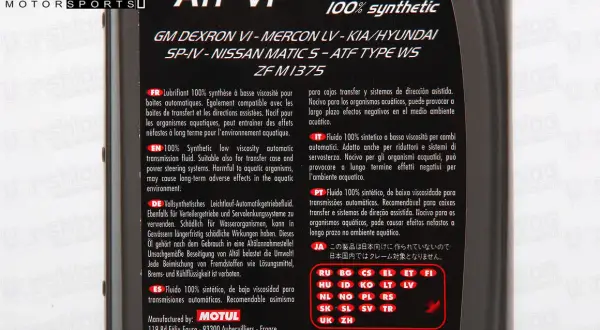Motul ATF VI: Pełna specyfikacja i czy to olej dla Ciebie?