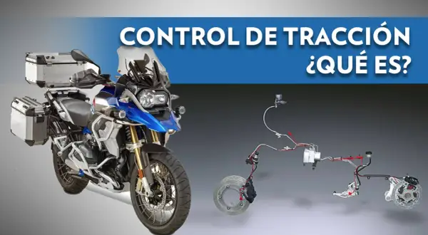 Detalle de una moto y su sistema de control de tracción.