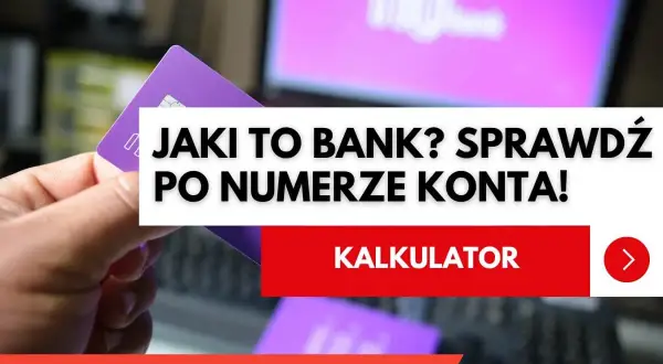 Jaki to bank? Sprawdź po numerze konta! Karta płatnicza i ekran komputera z logo banku. 1240 jaki to bank.