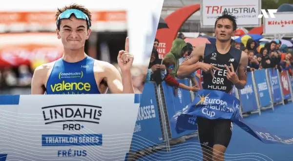 Alex Yee świętuje zwycięstwo, być może ustanawiając rekord świata na 10 km.
