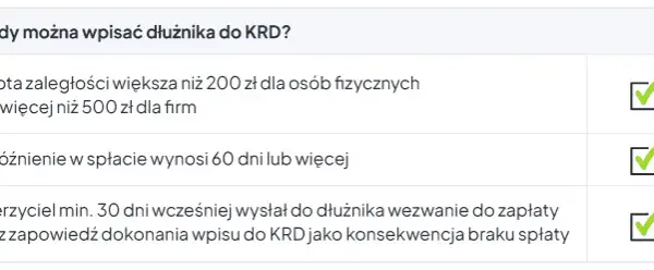 KRD: Minimalne kwoty długu 200 czy 500 zł? Pełny przewodnik
