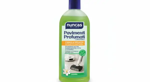Detergente per robot lavapavimenti fai da te, Nuncas Pavimenti Profumati, formula specifica per pulizia e igiene.