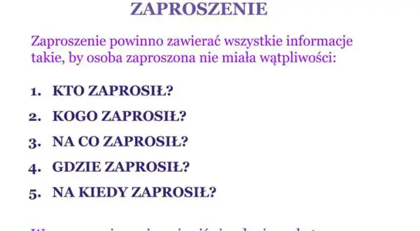 Jak się pisze zaproszenie - kluczowe elementy i najczęstsze błędy