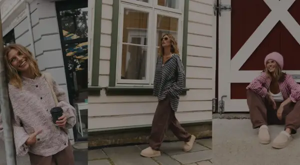 Kobieta w luźnych ubraniach, pokazująca, że **streetwear co to** wygoda i styl.