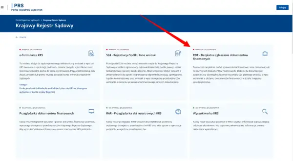 Jak złożyć dokumenty do KRS elektronicznie? Portal oferuje e-formularze, S24 do rejestracji spółek i RDF do bezpłatnego zgłaszania dokumentów finansowych.