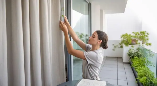 Zasłony na balkon w bloku: Montaż (wiercić czy bez wiercenia?)