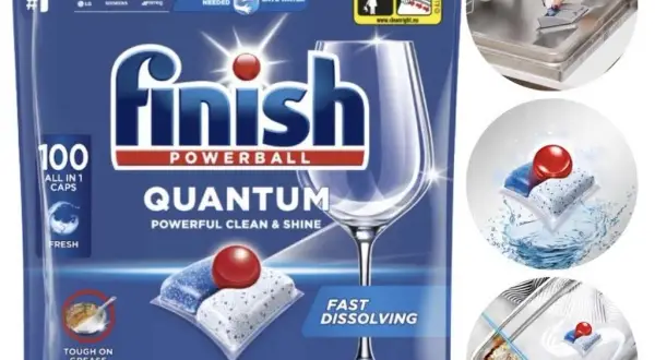 Finish Quantum: Sekrety użycia kapsułek lśniące naczynia bez zacieków!
