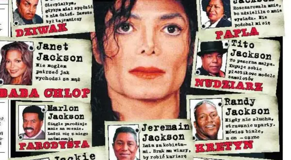Janet Jackson i jej rodzeństwo: Tata, Mama, Tito, Marlon, Randy, Jackie, Jermaine i La Toya Jackson.
