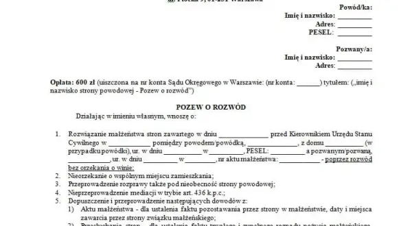 Co zrobić, gdy dostałem pozew o rozwód? Kluczowe kroki i porady