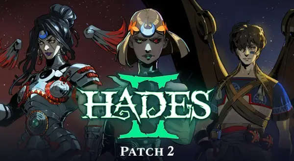 Postać z gry Hades 2 na PS5, w tym Melinoë i inne boginie.