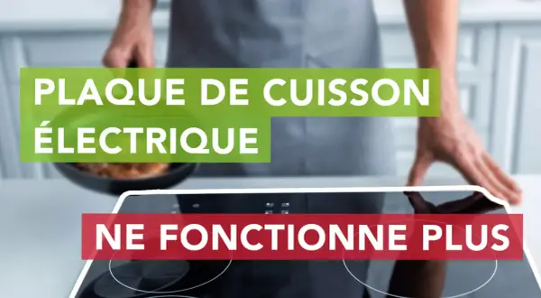 Plaque de cuisson électrique s'allume mais ne chauffe pas. Le cuisinier est surpris.