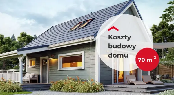 Nowoczesny dom do 70m2 z tarasem i dużymi oknami. Idealny dla rodziny szukającej funkcjonalności i komfortu.