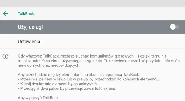 Jak wyłączyć tryb dla niewidomych i przywrócić normalne ustawienia telewizora