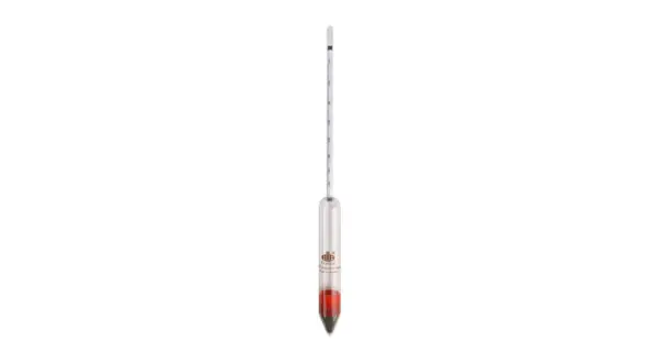 A multi-scale hydrometer, ideal for determining how to measure the alcohol content in sweet liqueurs.