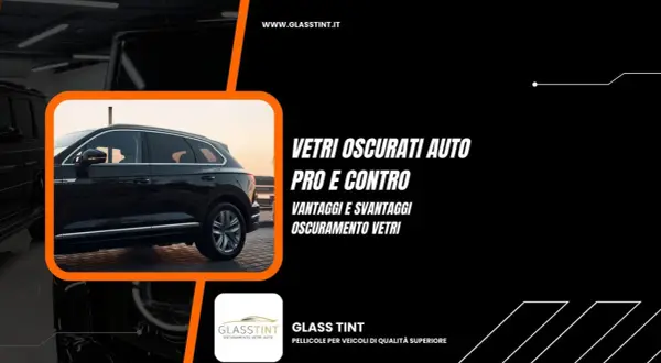 Un SUV nero con vetri scuri, pronto per affrontare ogni avventura. Scopri i pro e contro dell'oscuramento vetri auto.