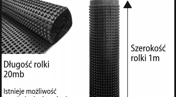 Folia kubełkowa wymiary: rolka 20mb, szerokość 1m. Możliwość zamówienia dowolnej liczby metrów bieżących.