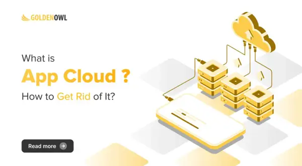 Co to jest App Cloud? Grafika przedstawia serwery połączone z chmurą, sugerując rozwiązanie problemu.