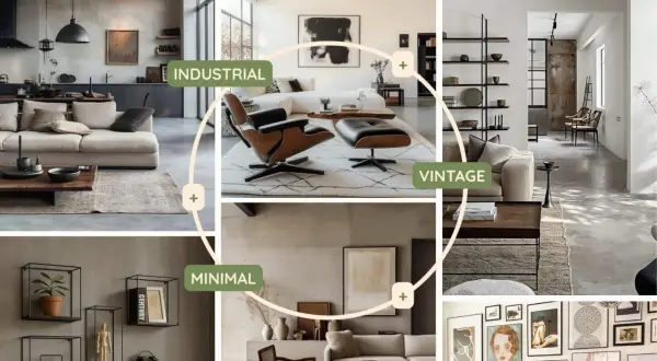 Interni moderni con tocchi di arredamento anni '60 italiano: stile industriale, vintage e minimal.
