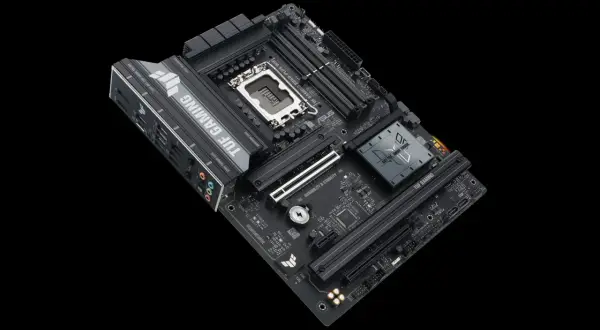 Płyta główna ASUS TUF GAMING. Czy płyta główna ma wpływ na FPS? Tak, odpowiednia płyta główna zapewnia stabilność i wydajność, co przekłada się na płynność gry.