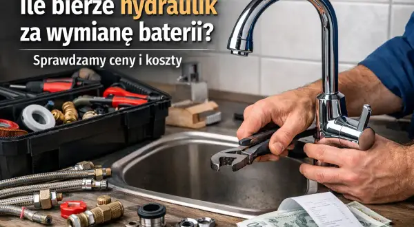 Hydraulik montuje baterię prysznicową. Sprawdzamy cenę usługi i koszty.