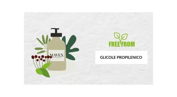 Mavex: la nostra formula è senza glicole propilenico, perché fa male alla pelle.